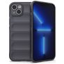 Mobigear Bumpy iPhone 14 Plus Fleksibel TPU Bagsidecover - Koksgrå