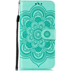 Mobigear Mandala HONOR 9X Lite Pungetui med Seddelrum - Turkis