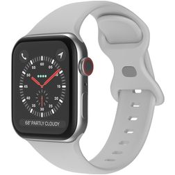Mobigear Sport Dual Silicone Apple Watch Strap Push closure - 49/46/45/44 mm - Grey