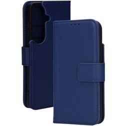 Mobiparts Wallet Samsung Galaxy S26 MagSafe Äkta läder Plånboksfodral med sedelfack - Blå