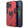 Mobigear Armor Ring iPhone 13 Pro Max Hardcase Back cover Antiurto con anello - Rosso