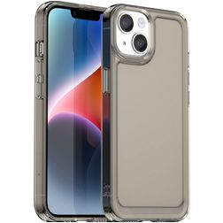Mobigear Crystal iPhone 15 Plus TPU flessibile Back cover - Grigio