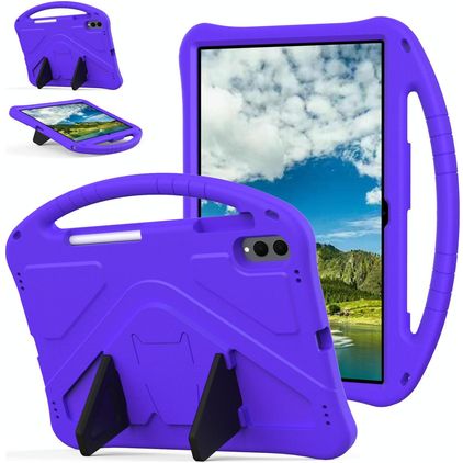 Mobigear AeroArmor Samsung Galaxy Tab S11 Ultra EVA-skum Bagsidecover + Stylus-holder + Stander - Lilla