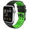Mobigear Aero Armor Silikone Apple Watch Urrem Spændelås - 42/41/40/38 mm - Sort / Grøn