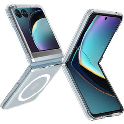 Mobigear Crystal Clear Motorola Razr 50 MagSafe Hardcase Etui plecki - Przezroczysty