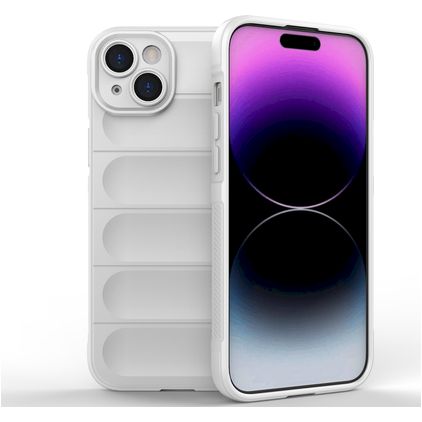 Mobigear Bumpy iPhone 15 Plus TPU flessibile Back cover - Bianco