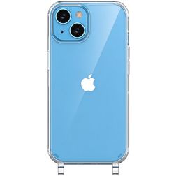 Mobigear Mix & Match Transparent iPhone 15 Flexibel TPU Skal med rem - Transparent