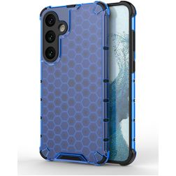 Mobigear Honeycomb Samsung Galaxy S24 Plus Fodral Hårdplast Skal Stötsäkert - Blå