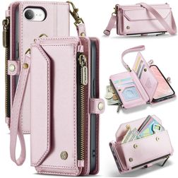 CaseMe C36 iPhone 16e Cover a libro portafoglio - Rosa