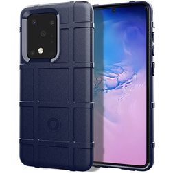 Mobigear Rugged Shield Samsung Galaxy Note 20 Fleksibel TPU Bagsidecover Stødsikkert - Blå