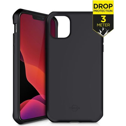 ITSKINS SpectrumSolid iPhone 12 Pro Max Flexibel TPU Skal Stötsäkert - Plain Black