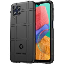 Mobigear Rugged Shield Samsung Galaxy M33 Flexible TPU Back cover Shockproof - Black