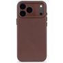 Decoded iPhone 17 Pro Genuine Leather Back cover Shockproof - Dark Ruby