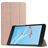 Mobigear Tri-Fold Lenovo Tab E7 Knížkové pouzdro - Růžově zlatá