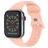 Mobigear Sport Dual Bracelete Silicone Fecho de pino e passador para Apple Watch - 49/46/45/44 mm - Rosa salmão