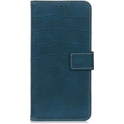 Mobigear Croco Xiaomi Redmi Note 10 Pro Pungetui med Seddelrum - Grøn