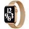 Mobigear Slim Loop Milanorem Apple Watch Urrem Magnetlås - 42/41/40/38 mm - Guld