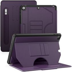 Mobigear Magnetic Folio iPad 8 (2020) Etui z klapką + Uchwyt na rysik - Fioletowy