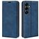Mobigear Retro Slim Samsung Galaxy S25 FE Funda tipo libro Cartera - Azul oscuro