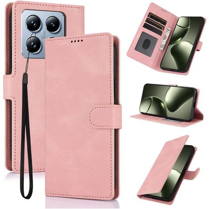 Mobigear Wallet Xiaomi 14T Pro Etui z klapką typu portfel - Różowy