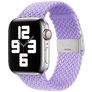 Mobigear Braided Bracelete Nylon Fecho dobrável para Apple Watch - 49/46/45/44 mm - Roxo