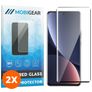 Mobigear Premium Xiaomi 12 Pro Vidro temperado Película de ecrã - Compatível com capas - Preto (Pack de 2)