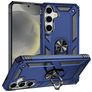 Mobigear Armor ring Samsung Galaxy S25 Plus Funda Plástico rígido Carcasa Antigolpes con anillo - Azul