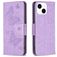 Mobigear Butterfly iPhone 15 Etui z klapką typu portfel - Fioletowy