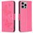 Mobigear Butterfly iPhone 15 Pro Max Plånboksfodral med sedelfack - Magenta