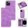 Mobigear Wallet iPhone 15 Pro Cover Aftageligt 2-i-1-pungetui med Seddelrum - Lilla