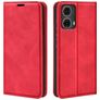 Mobigear Retro Slim Motorola Moto G85 Funda tipo libro Cartera - Rojo
