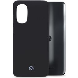 Mobilize Rubber Gelly Motorola Moto G82 Flexibel TPU Skal - Matt Black