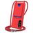 Mobigear Lanyard Card Samsung Galaxy A57 Silikon Etui ze smyczą z kieszenią na karty - Czerwony