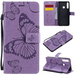 Mobigear Butterfly Huawei Y6p Capa livro Carteira - Roxo