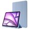 Mobigear Tri-Fold Gel iPad Air 13 polegadas (2025) TPU / Pele sintética Capa traseira + Suporte para caneta stylus + Suporte - Azul