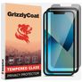 GrizzlyCoat Easy Fit AntiSpy iPhone 13 Härdat glas Skärmskydd Privacy - Skalvänligt + Monteringsram