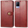 Mobigear Snap Button Vivo V21 Etui z klapką typu portfel - Czerwony