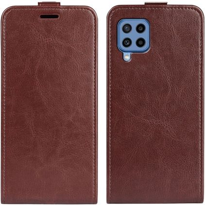 Mobigear Samsung Galaxy M22 Funda con tapa - Marrón