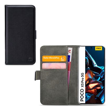 Mobilize Classic Gelly Wallet POCO X5 Pro Pungetui med Seddelrum - Sort