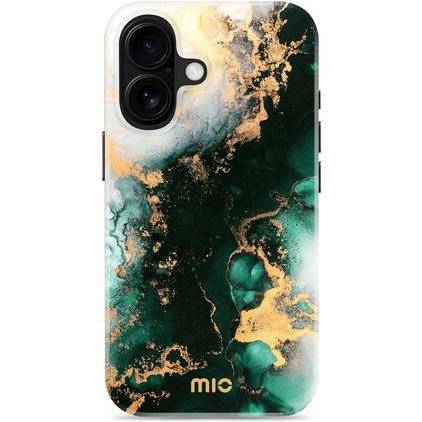 MIO iPhone 16 MagSafe Hard Case Back cover - Green Marble