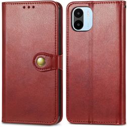 Mobigear Snap Button Xiaomi Redmi A1 4G Lompakkokotelo + Setelitasku - Punainen