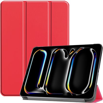 Mobigear Tri-Fold iPad Pro 11 pollici (2024) Cover a libro - Rosso