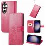Mobigear Clover Samsung Galaxy S23 FE Cover a libro portafoglio - Magenta