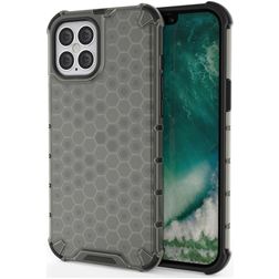 Mobigear Honeycomb iPhone 12 Pro Max Hardcase Back cover Antiurto - Grigio