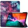 Mobigear Tri-Fold Gel iPad Pro 12.9 Inch (2022) TPU / Leatherette Wallet case + Stylus Holder - Milky Way