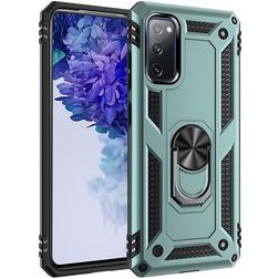 Mobigear Armor Ring Samsung Galaxy S20 FE Hardcase Back cover Antiurto con anello - Verde