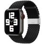 Mobigear Braided Nylon Apple Watch Urrem Klaplås - 49/46/45/44 mm - Sort