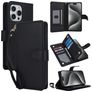 Mobigear Wallet iPhone 15 Pro Funda tipo libro Cartera - Negro