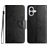 Mobigear Flowers iPhone 16 Plus Wallet case - Black