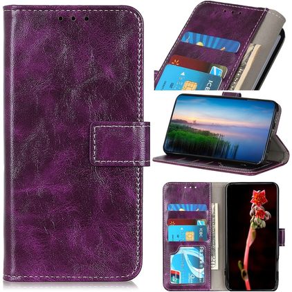 Mobigear Basic Xiaomi Redmi Note 12 Pro Plus Funda tipo libro Cartera - Morado